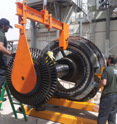Turbo compressor core engine installation and commissioning